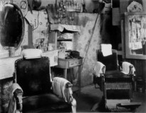 NEGRO BARBER SHOP INTERIOR