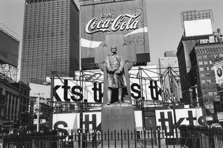 Father Duffy, Times Square, New York, New York, 1974, gelatin-silver print