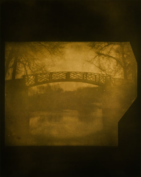 The China Bridge over the River Avon at Lacock Abbey, April 3, 1840, 2009, toned gelatin-silver print
