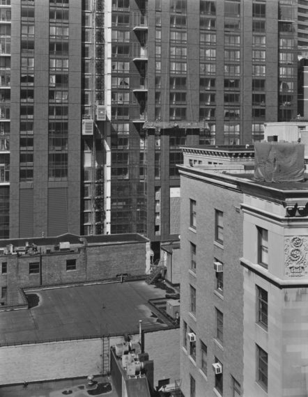 View of Temple Place, Boston, 2008, gelatin-silver contact print