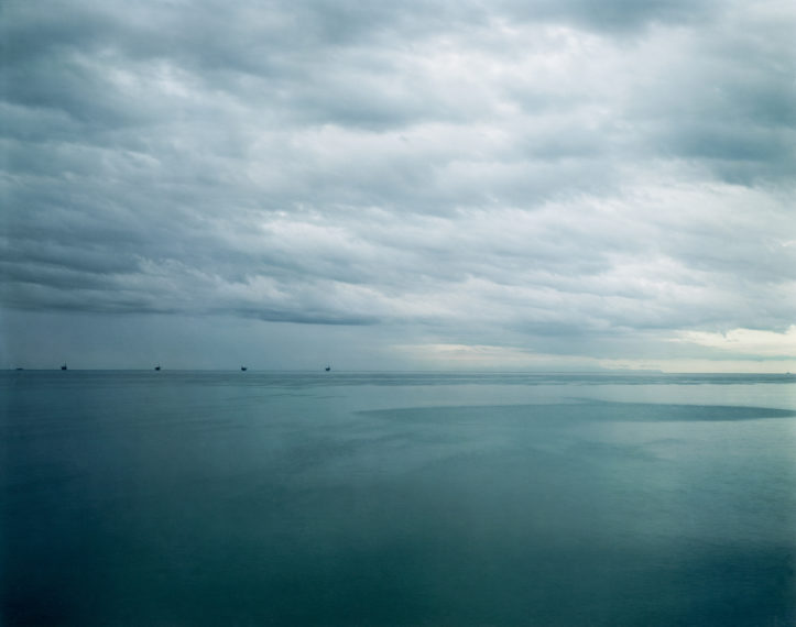 Oil Derricks, Santa Barbara, 1984, pigment print