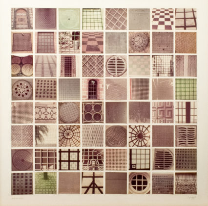 Grids of Grids, 1976, sixty-four chromogenic prints
mounted on board