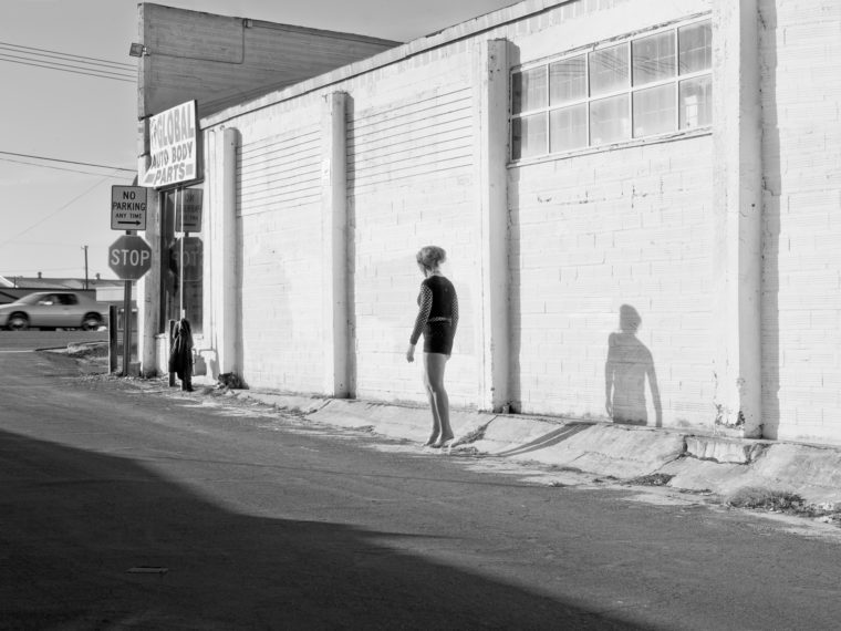 Inessa Waits Near South 9th Street, Modesto, CA, 2012