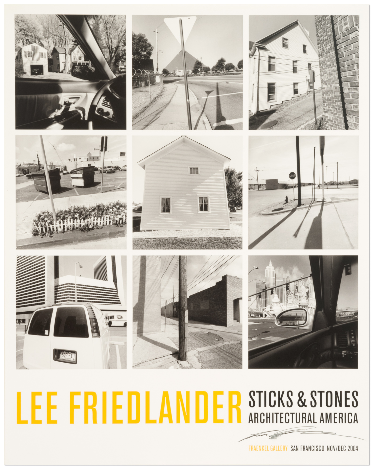 Lee Friedlander: Sticks and Stones (poster) | Fraenkel Gallery