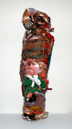 Untitled (Wrapped figure form), 1992, mixed media