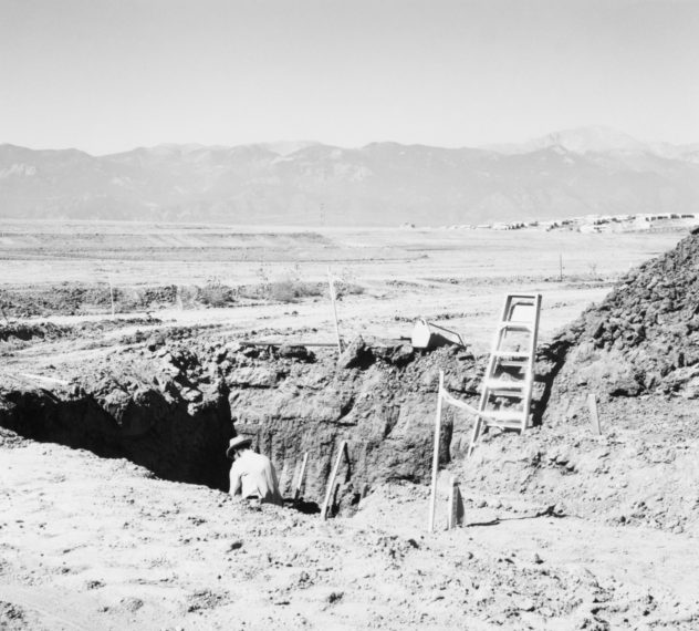 Basement for a tract house, Colorado Springs, 1969, gelatin-silver print