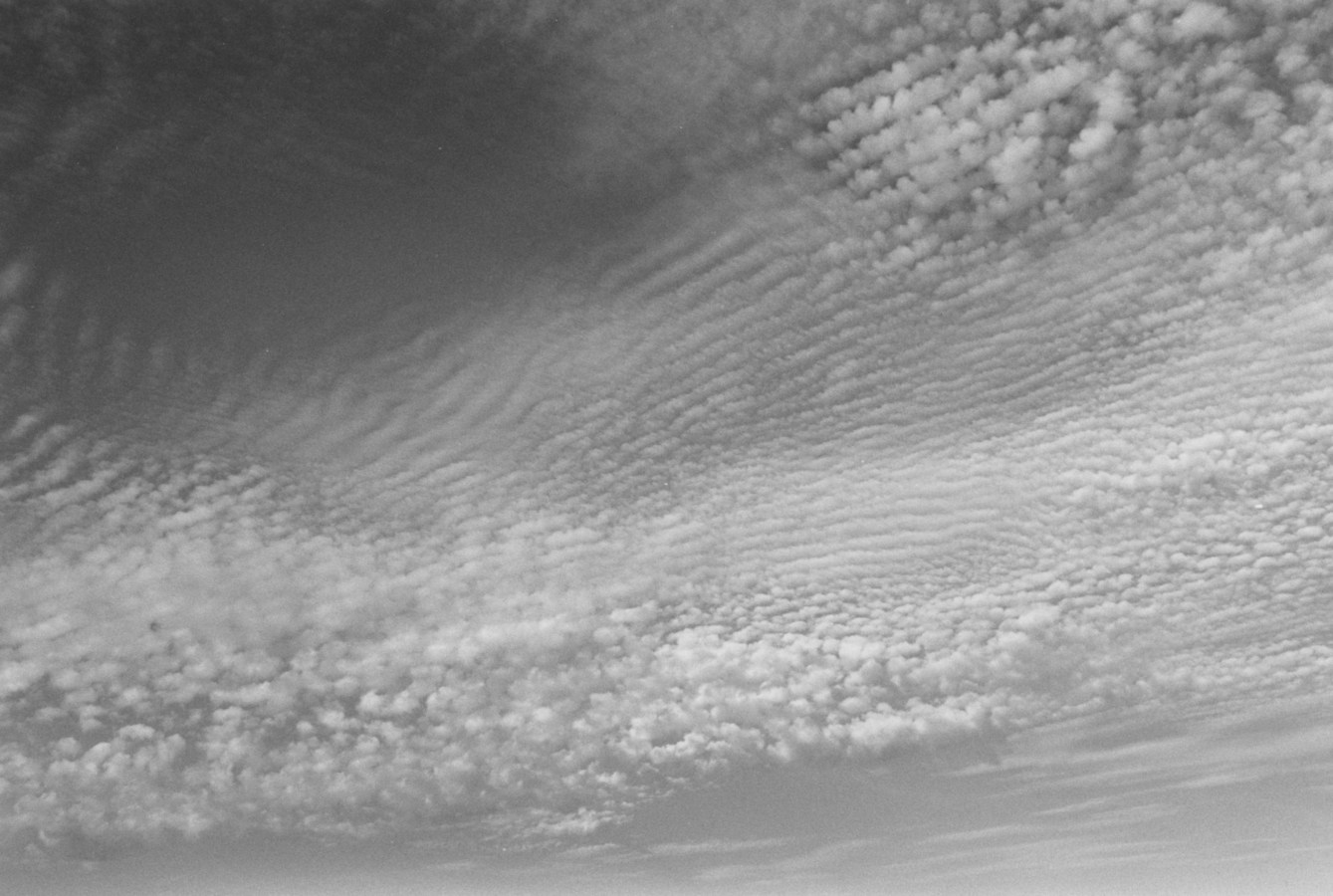 black-and-white horizontal photo of clouds